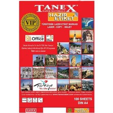 Tanex TW-2016 99,1X34 mm Lazer Etiketi