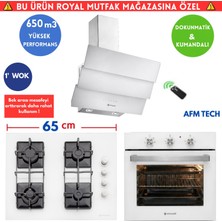 Eminçelik Q11 Cam Turbo Beyaz Ankastre Set (Ao 2160 Bp W60+1240 Sw WG65 1'wok+Ch 1455 Rc W60 Dijital