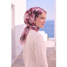 Eys Çiçekli Eşarp Serisi Pembe