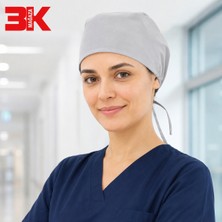 3k Mağaza Gri Aşçı Lastikli Bone