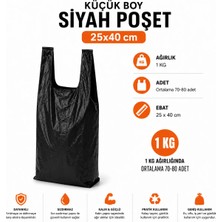 Siyah Atlet Market, Manav, Çöp Küçük Boy Poşet 1 kg
