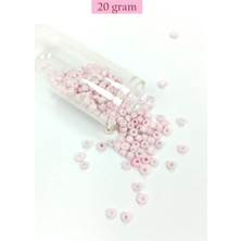 Royaleks Group Dökme Cam Kum Boncuk Büyük Boy (6/0) 4 mm - 20 Gram - Toz Pembe - BNC077
