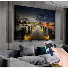 Emya Home LED Işıklı Uzaktan Kumandalı Köprü Kanvas Tablo