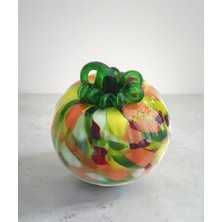 Felis Arte Dekoratif Cam Balkabağı, Handmade , Çok Renkli (No:1)