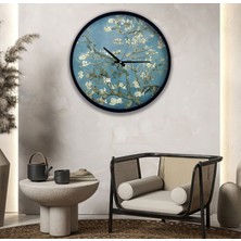 Emya Home Almond Blossom 30 cm El Yapımı Ahşap Duvar Saati