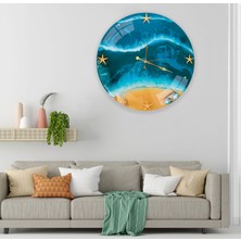 Emya Home Deniz Cam Saat - 60 cm