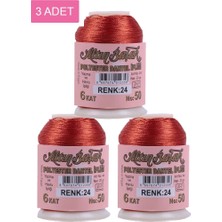 Royaleks Group 3 Adet Altınbaşak Oya ve Dantel Ipi 20 gr - Royaleks - No: 024