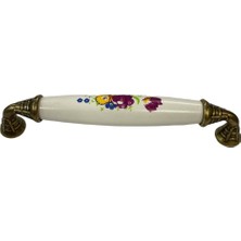 Damla Klasik Silindir Kulp Antik Sarı 128 mm