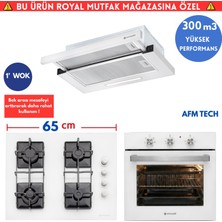 Eminçelik Q5 Cam Turbo Beyaz Ankastre Set (Ao 2160 Bp W60+1240 Sw WG65 1'wok+As 1320 W60 Sürg. Asp.