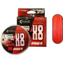 Captain Hook Line 8x Upgrade Pe Bloody Predatör Assist Ipi 5mt Kırmızı