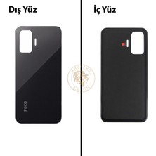 Arsking Poco F7 Siyah Arka Pil Kapağı Batarya Kapağı Lazer Kesim Back Cover