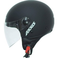 Axxis Square Solid Matt Black Full Face Motosiklet Kaskı