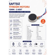 Şaftsız Titreşim Motoru 10MM 2 Adet