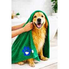 Axxo Köpek Havlusu 100X60 cm Mikrofiber | Ultra Emici Hızlı Kuruyan Pet Kurulama Havlusu