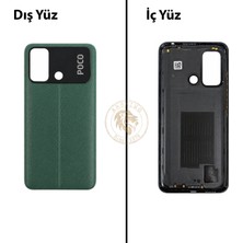 Arsking Poco C55 Yeşil Arka Pil Kapağı Batarya Kapağı Lazer Kesim Back Cover