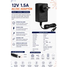 12V 1.5A Adaptör