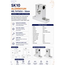 SK10 Alüminyum Mil Tutucu 10MM