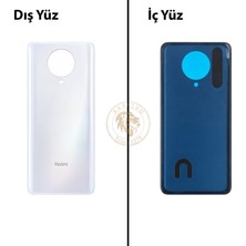 Arsking Redmi K30 Pro Ay Işığı Beyazı Arka Pil Kapağı Batarya Kapağı Lazer Kesim Back Cover