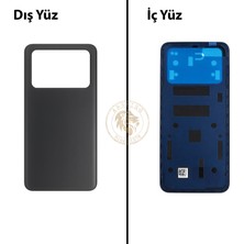 Arsking Poco M4 Pro Siyah Arka Pil Kapağı Batarya Kapağı Lazer Kesim Back Cover