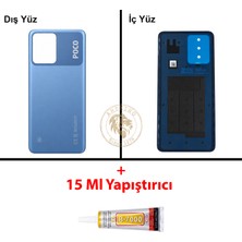 Arsking Yapıştırıcı Poco X5 Mavi Yapıştırıcı Arka Pil Kapağı Batarya Kapağı + B-7000 Yapıştırıcı