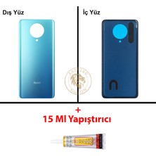 Arsking Yapıştırıcı Redmi K30 Pro Mavi Yapıştırıcı Arka Pil Kapağı Batarya Kapağı + B-7000 Yapıştırıcı