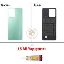 Arsking Yapıştırıcı Redmi Note 12 Nane Yeşili Yapıştırıcı Arka Pil Kapağı + B-7000 Yapıştırıcı