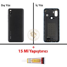 Arsking Yapıştırıcı Redmi 7A Siyah Yapıştırıcı Arka Pil Kapağı Batarya Kapağı + B-7000 Yapıştırıcı