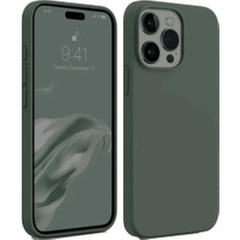 Küçük Hazine Apple Iphone 15 Pro Kılıf First Silikon - Koyu Yeşil