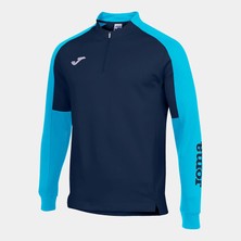 Joma Erkek Futbol Kamp Sweatshirt Eco Championship Navy Fluor Turquoise 102749.342
