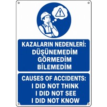 Ti Play Kazaların Nedenleri 35X50CM Pvc Isg Levha