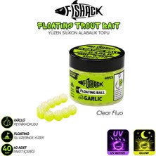 Yüzen Silikon Alabalık Topu - Fishack Eggx - 40 Adet - Sarımsak Kokulu - Renk Clear Fluo