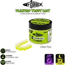Yüzen Silikon Alabalık Topu - Fishack Eggx - 40 Adet - Peynir Kokulu - Renk Clear Fluo
