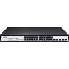 Bdcom S2500-24P4S 28 Port Gıgabıt 24XPOE 370W 4X1000 Sfp L3 Yönetilebilir Switch