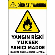 Ti Play Yangın Riski Yüksek Yanıcı Madde 21X30CM Pvc Isg Levha