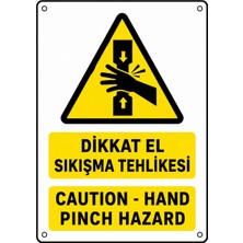 Ti Play Dikkat El Sıkışma Tehlikesi 35X50CM Pvc Isg Levha
