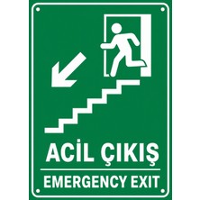 Ti Play Acil Çıkış 35X50CM Pvc Isg Levha