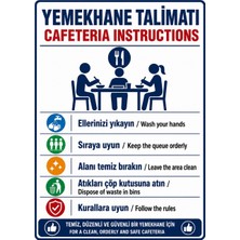 Ti Play Yemekhane Talimatı 35X50CM Pvc Isg Levha