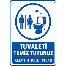 Ti Play Tuvaleti Temiz Tutunuz 21X30CM Pvc Isg Levha