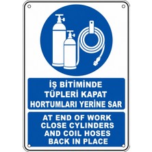 Ti Play Iş Bitiminde Tüpleri Kapat Hortumları Yerine Sar 35X50CM Pvc Isg Levha