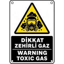 Ti Play Dikkat Zehirli Gaz 21X30CM Pvc Isg Levha