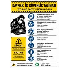 Ti Play Kaynak Iş Güvenlik Talimatı 21X30CM Pvc Isg Levha
