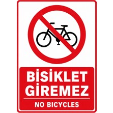 Ti Play Bisiklet Giremez 21X30CM Pvc Isg Levha