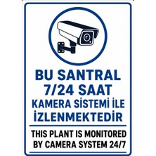 Ti Play Bu Santral 7/24 Kamera Sistemi Ile Izlenmektedir 35X50CM Pvc Isg Levha