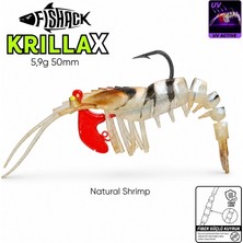 Silikon Karides Yem Fishack Krillax - Uv Boyalı - 5,9g 50MM - Renk Natural Shrimp
