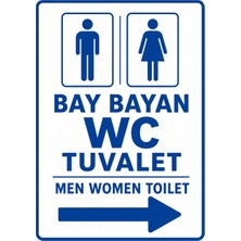 Ti Play Bay Bayan Wc Tuvalet 21X30CM Pvc Isg Levha