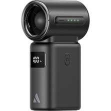 Aecooly PK01-P2 Ayrılabilir Powerbanklı Type-C Portlu 4 Kademeli Soğutucu Mini El Fanı 2200MAH Siyah