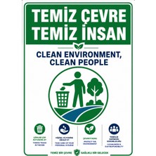 Ti Play Temiz Çevre Temiz Insan 35X50CM Pvc Isg Levha