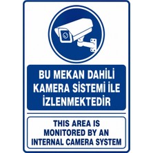 Ti Play Kamera Sistemi Ile Izlenmektedir 21X30CM Pvc Isg Levha