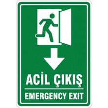 Ti Play Acil Çıkış 35X50CM Pvc Isg Levha