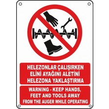 Ti Play Helezonlar Çalışırken Elini Ayağını Aletini Helezona Yaklaştırma 21X30CM Pvc Isg Levha